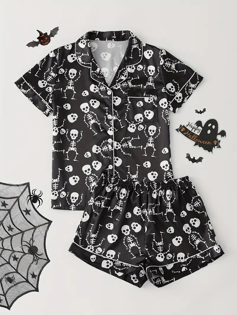 Pajamas Women's Short Sleeve Summer Loungewear - Leverage On Heroes Women Store
