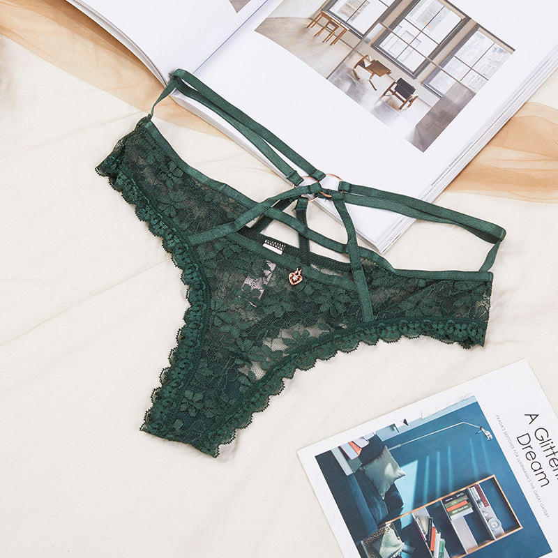 Lace cutout thong - Leverage On Heroes Women Store