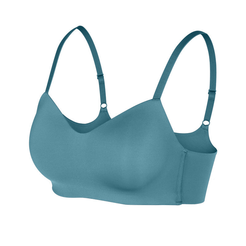 Ladies Unwired One Piece Seamless Glossy Push Up Bra - Leverage On Heroes Women Store