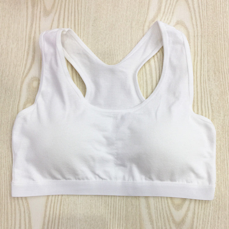 Pure Color Cotton Glossy Girls Bra - Leverage On Heroes Women Store