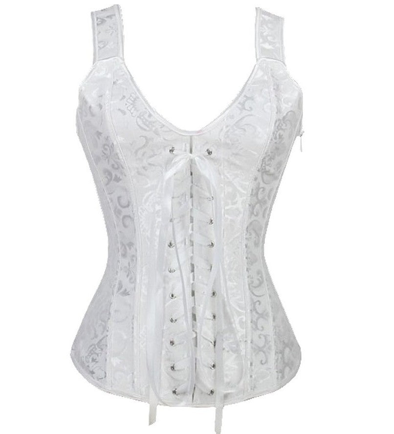 Fashion Halter Zipper Jacquard Ladies Shapewear - Leverage On Heroes Women Store