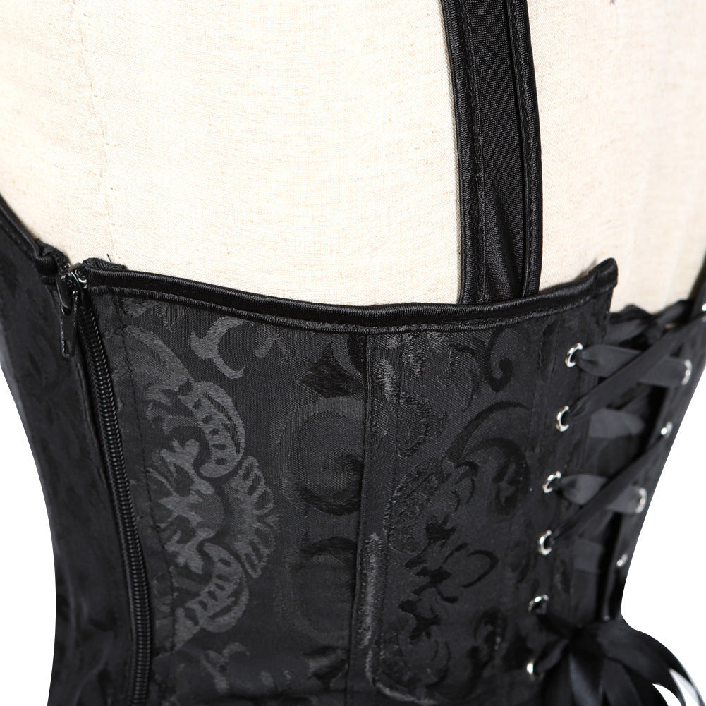 Fashion Halter Zipper Jacquard Ladies Shapewear - Leverage On Heroes Women Store