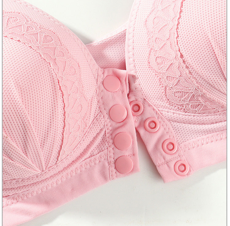 Bras For Women Front Closure Button Bra Wireless Bralette Push Up Brassiere Bra Tube Top Vest Underwear - Leverage On Heroes Women Store