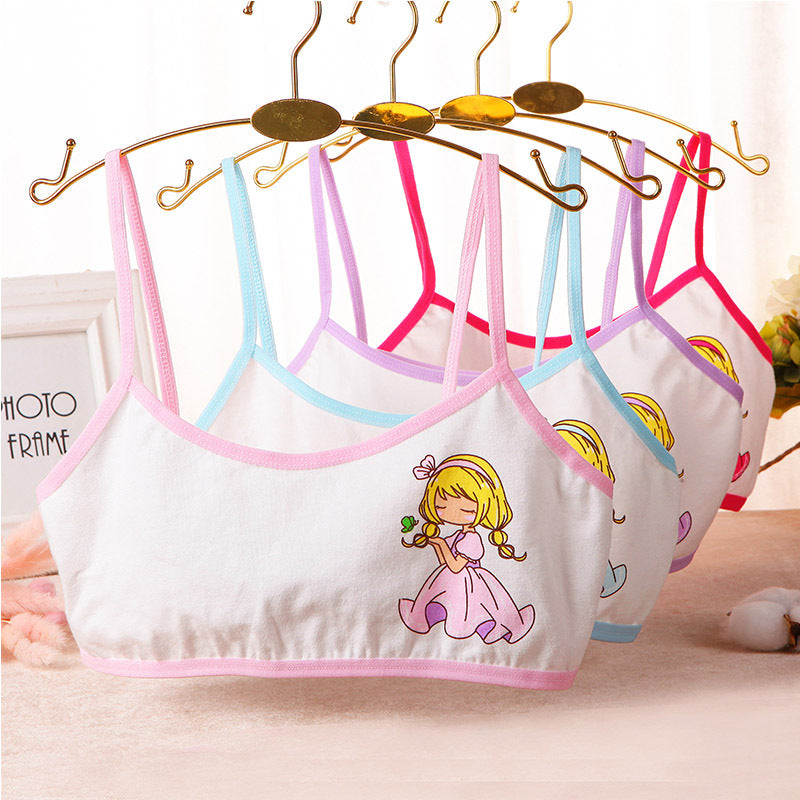 Girls Cotton Cartoon Camisole Underwear Bra - Leverage On Heroes Women Store