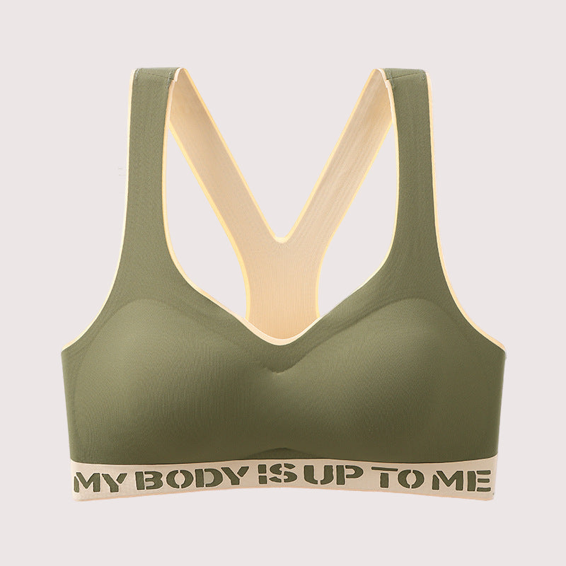 Large Size Sports Underwear Women's Beautiful Back Seamless Fitness Yoga Breast Adjustment - Leverage On Heroes Women Store