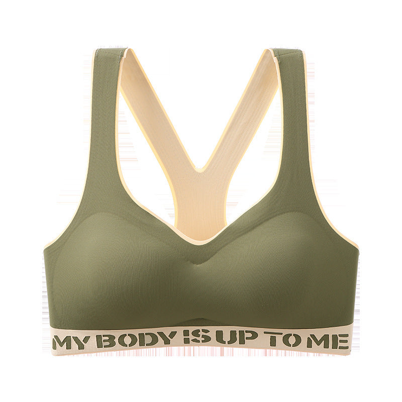 Large Size Sports Underwear Women's Beautiful Back Seamless Fitness Yoga Breast Adjustment - Leverage On Heroes Women Store