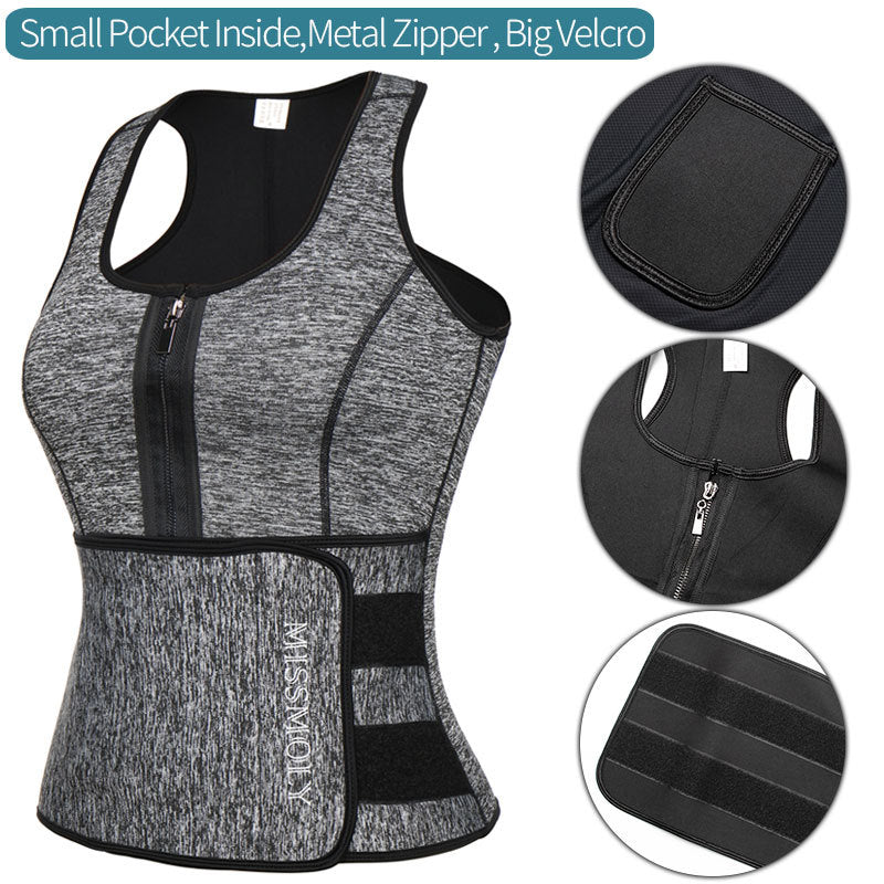 Women Neoprene Waist Trainer Sweat Sauna Suit Waist Cincher shapewear