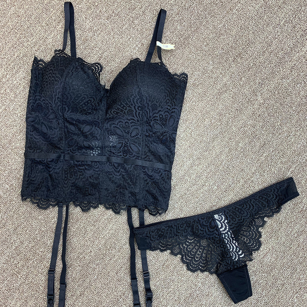 Deep V Bra Set Push Up - Leverage On Heroes Women Store