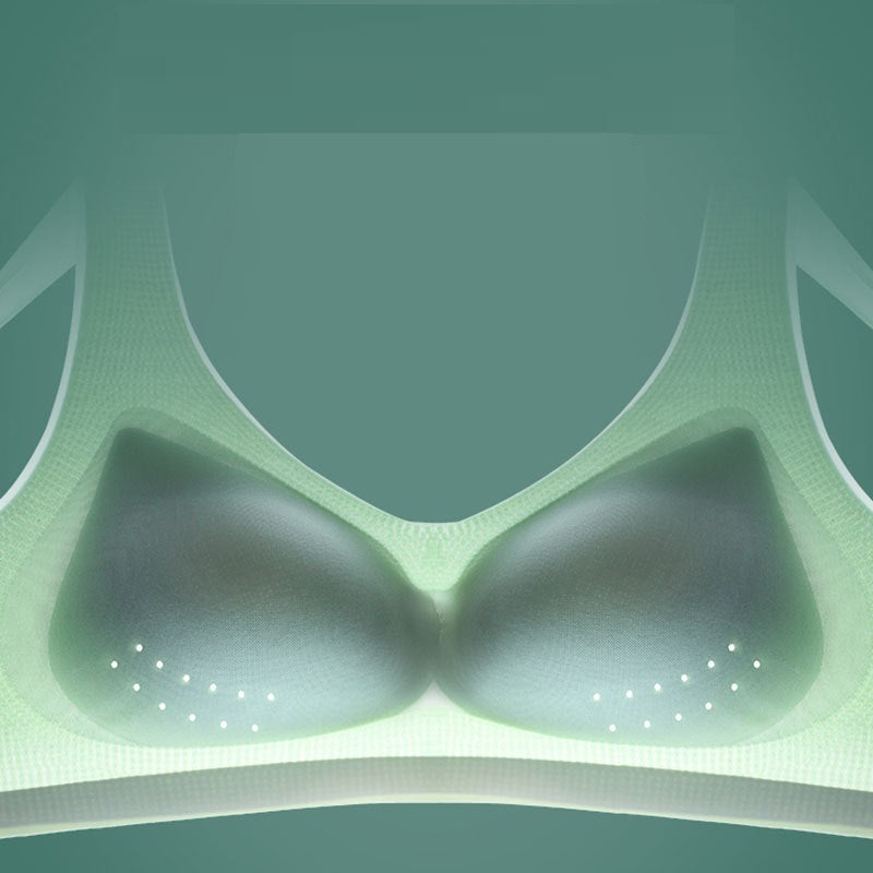 Seamless Plus Size Bra Thin Underwear Women Push Up Bra Big Size Lce Silk Breathable Female Bra - Leverage On Heroes Women Store