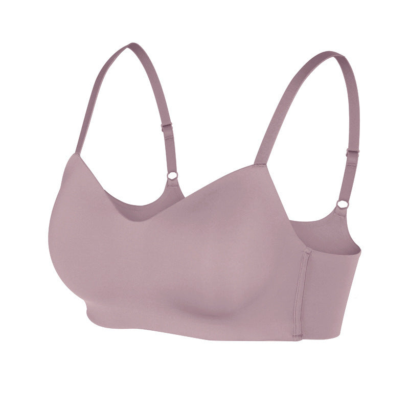 Ladies Unwired One Piece Seamless Glossy Push Up Bra - Leverage On Heroes Women Store