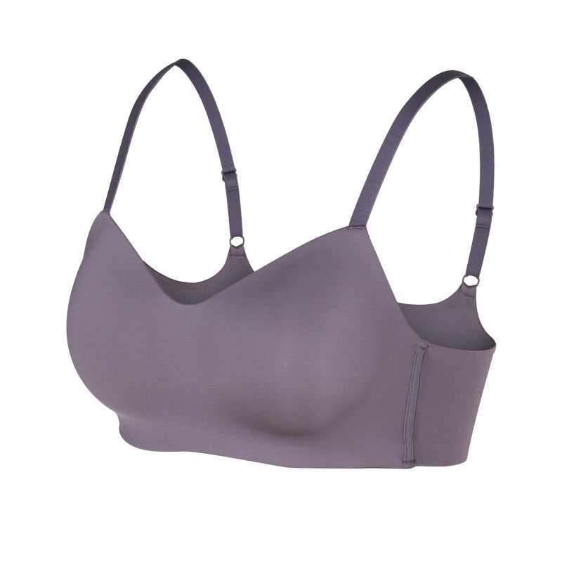 Ladies Unwired One Piece Seamless Glossy Push Up Bra - Leverage On Heroes Women Store