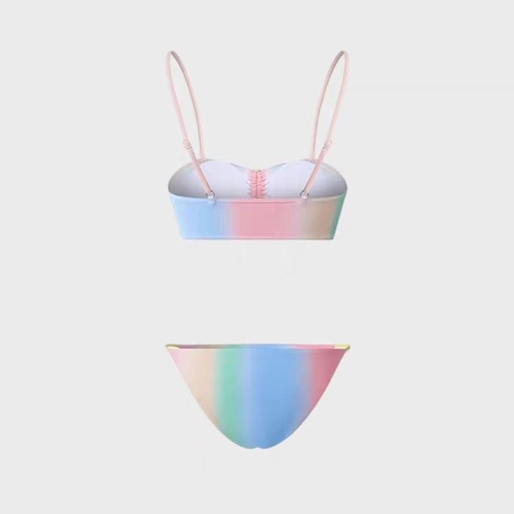 Women's Lace Up Bikini Swimsuit Triangle Fashion - Leverage On Heroes Women Store