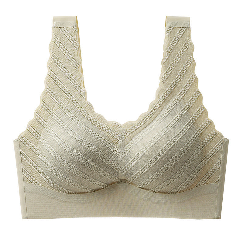 Seamless Back Shaping Bra Women's Small Chest Push Up Summer Thin Lace Bra - Leverage On Heroes Women Store