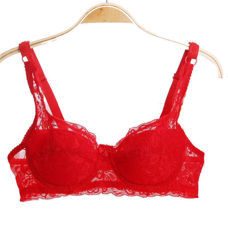 Thin Breathable Plus Size Lace Push Up Adjusting Bra - Leverage On Heroes Women Store