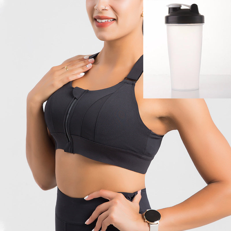 Front Zipper Sport Active Seamless For Women Wireless Sleep Underwear - Leverage On Heroes Women Store