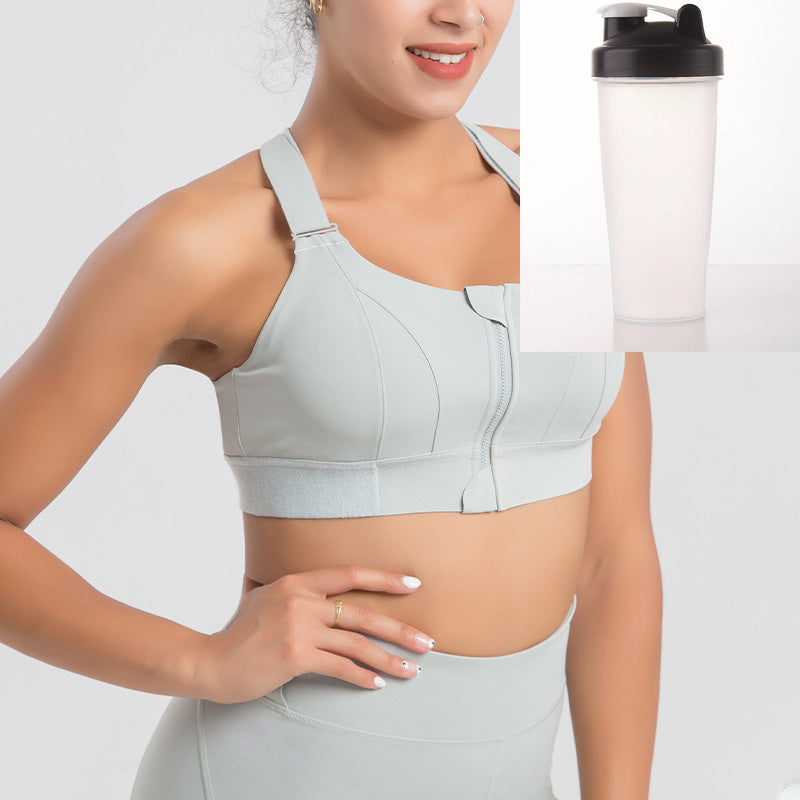 Front Zipper Sport Active Seamless For Women Wireless Sleep Underwear - Leverage On Heroes Women Store