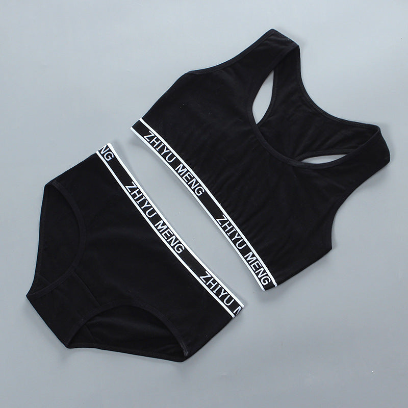 Girls Bra Set Without Steel Ring Without Insert - Leverage On Heroes Women Store