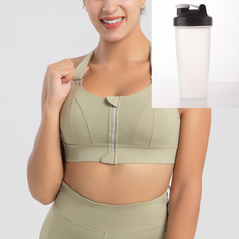 Front Zipper Sport Active Seamless For Women Wireless Sleep Underwear - Leverage On Heroes Women Store