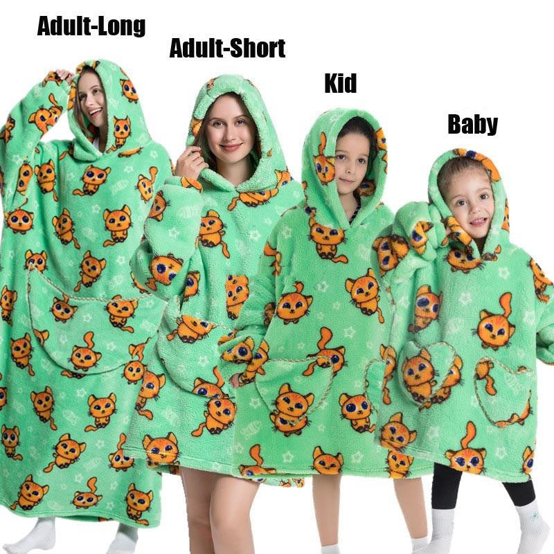 Hooded Thickened And Enlarged Men's And Women's Loungewear - Leverage On Heroes Women Store