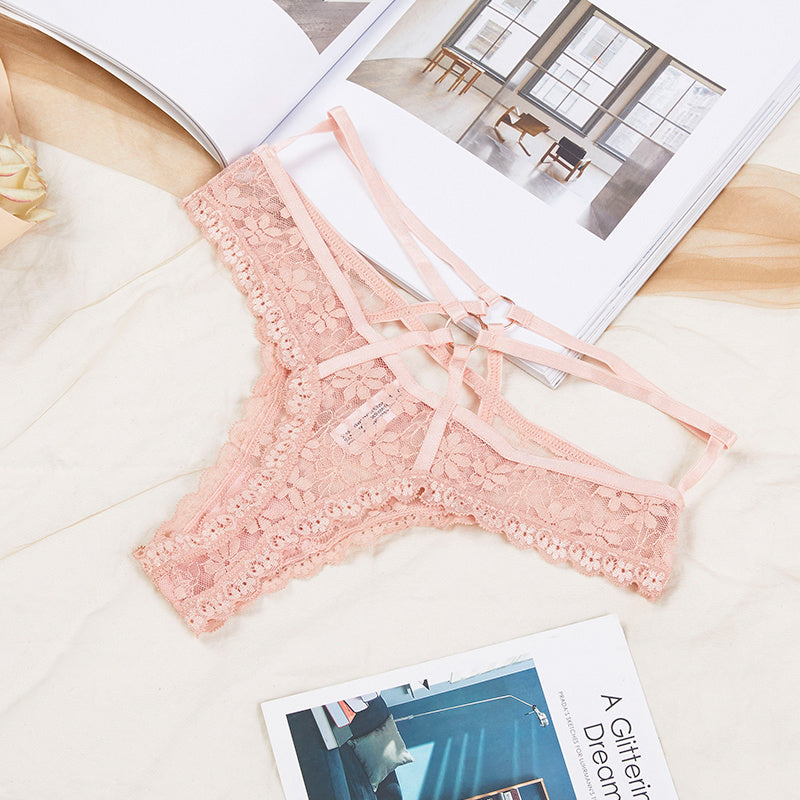 Lace cutout thong - Leverage On Heroes Women Store