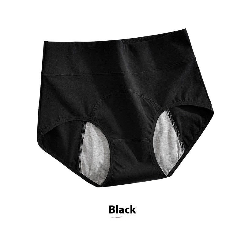 Women's Underwear High Waist Pure Cotton Antibacterial Briefs Lengthened Widened Leak-proof Sanitary Panty - Leverage On Heroes Women Store