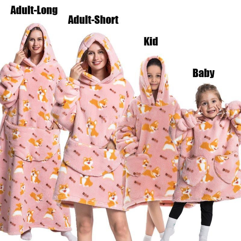 Hooded Thickened And Enlarged Men's And Women's Loungewear - Leverage On Heroes Women Store