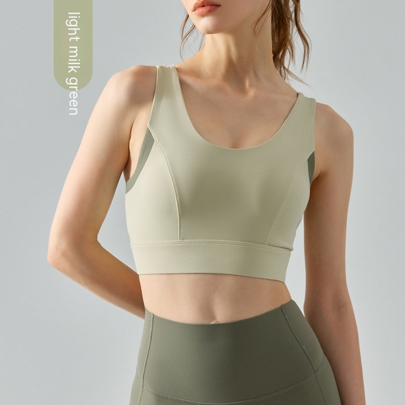 High-strength Sports Underwear One-piece Seamless Hook And Eye Closure Yoga Shockproof Back-beautifying - Leverage On Heroes Women Store