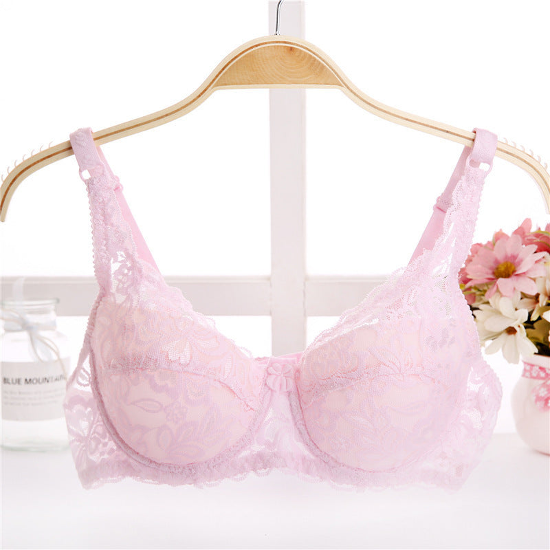 Thin Breathable Plus Size Lace Push Up Adjusting Bra - Leverage On Heroes Women Store