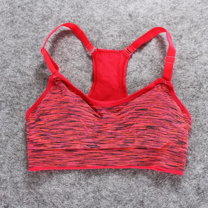 Sports, Stretch Padded Fitness Vest ,Breathable Seamless Underwear Yoga Running Tops - Leverage On Heroes Women Store