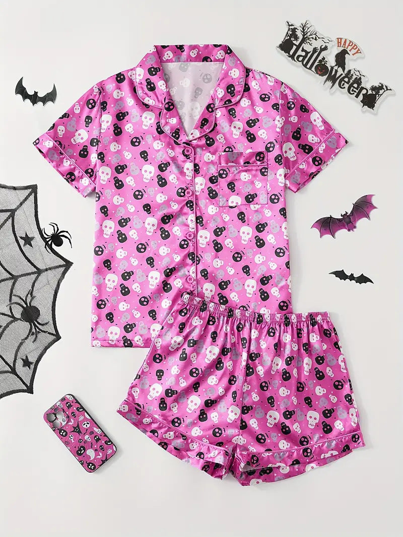 Pajamas Women's Short Sleeve Summer Loungewear - Leverage On Heroes Women Store