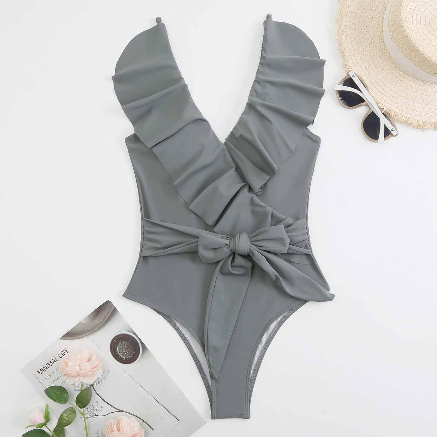 Swimsuit Lace Up Ladies One Piece Bikini - Leverage On Heroes Women Store