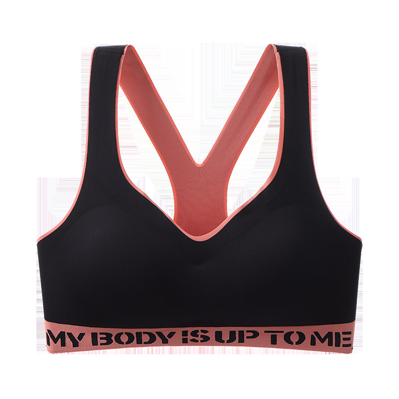 Large Size Sports Underwear Women's Beautiful Back Seamless Fitness Yoga Breast Adjustment - Leverage On Heroes Women Store