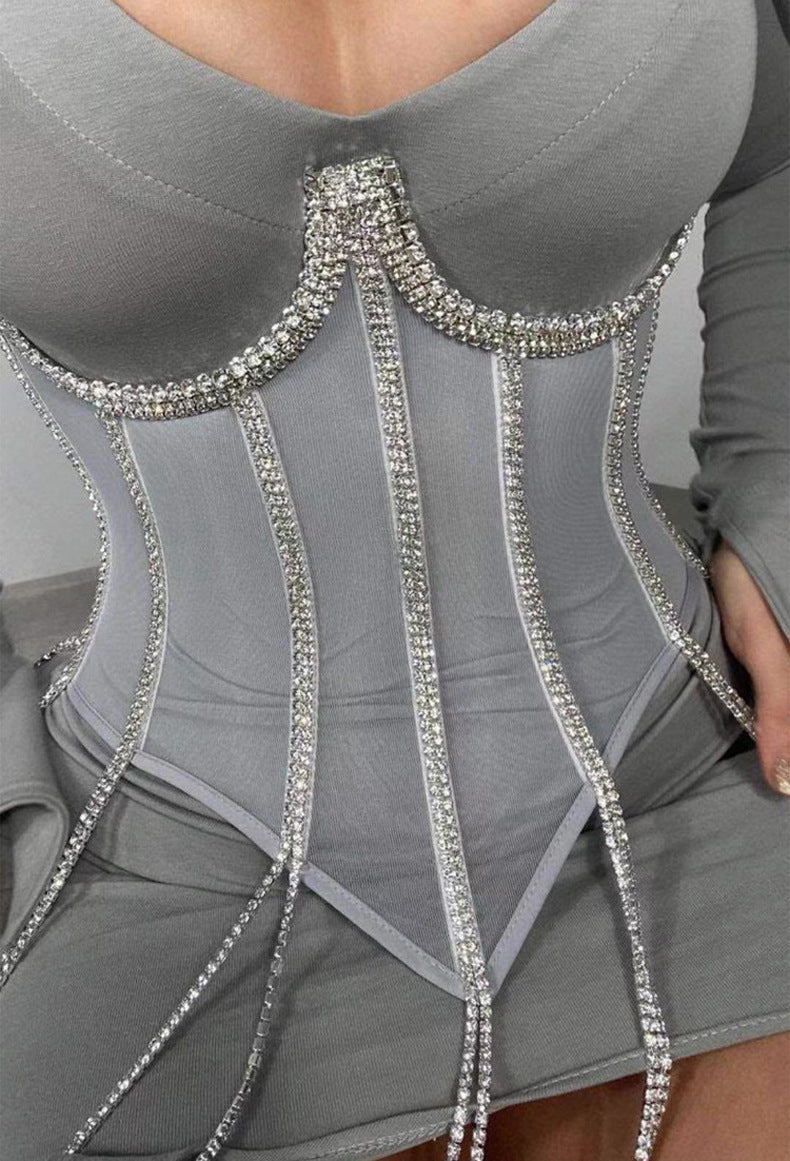 Women's Polyester Black Chain Shapewear - Leverage On Heroes Women Store