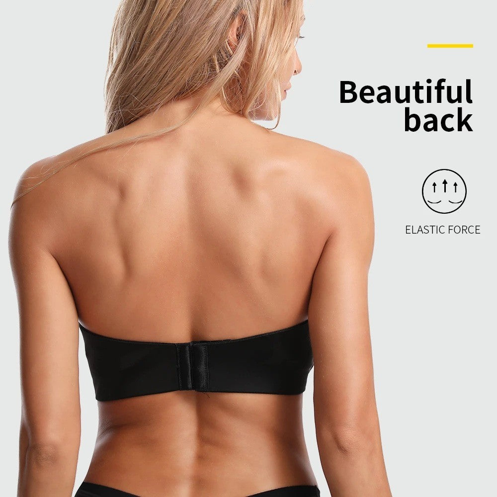 Push Up Bras Strapless Tube Top Non-slip Front Buckle - Leverage On Heroes Women Store