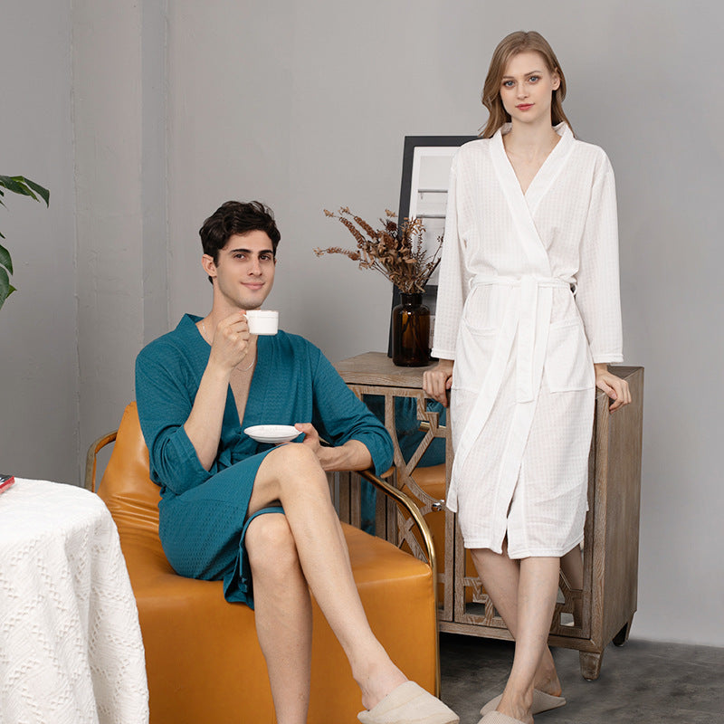 Couple Robes Sleepwear Women Men Loungewear Bathrobe - Leverage On Heroes Women Store