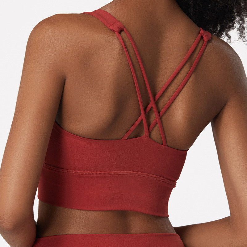 Cross Back Sports Shape Yoga - Leverage On Heroes Women Store