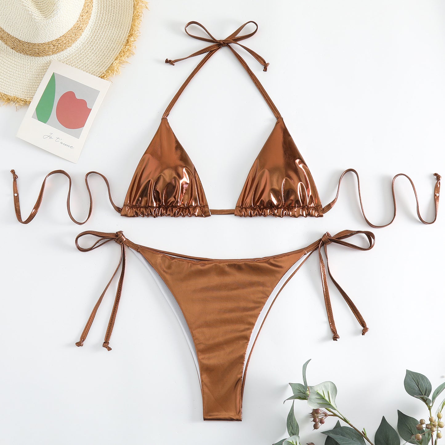 Women's New Swimsuit Lace-up Bikini - Leverage On Heroes Women Store