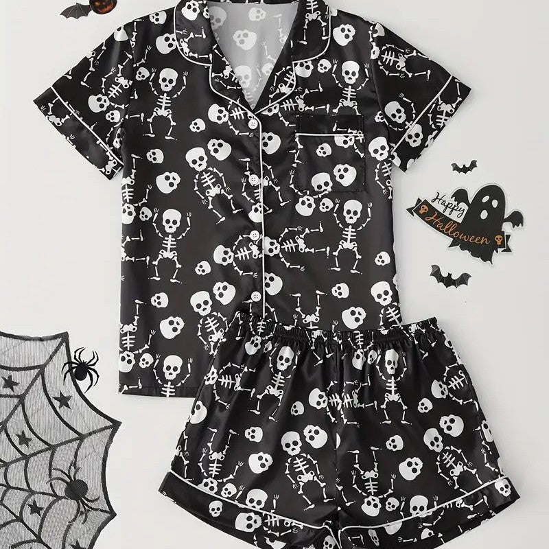 Pajamas Women's Short Sleeve Summer Loungewear - Leverage On Heroes Women Store