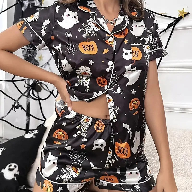 Pajamas Women's Short Sleeve Summer Loungewear - Leverage On Heroes Women Store
