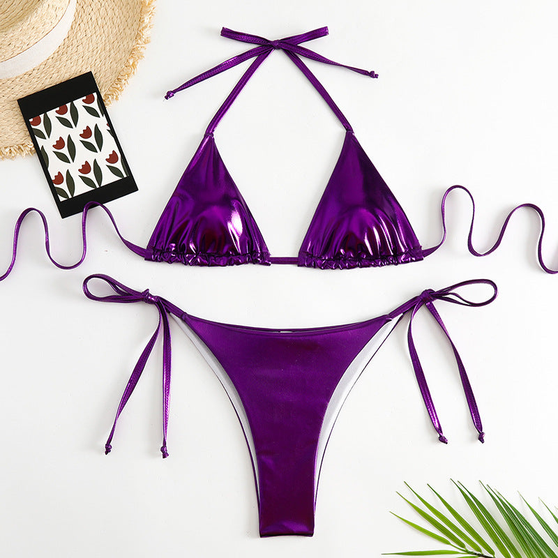 Women's New Swimsuit Lace-up Bikini - Leverage On Heroes Women Store