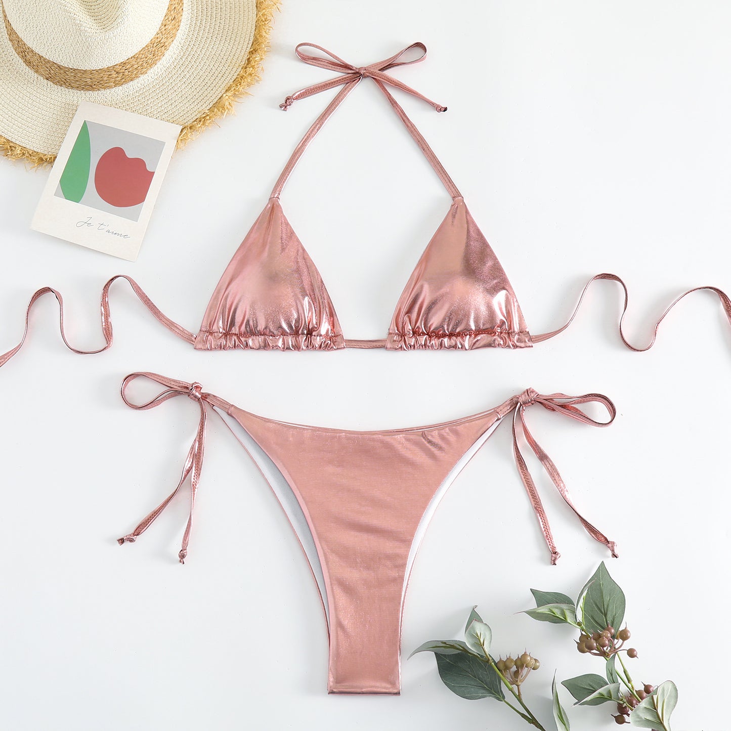 Women's New Swimsuit Lace-up Bikini - Leverage On Heroes Women Store