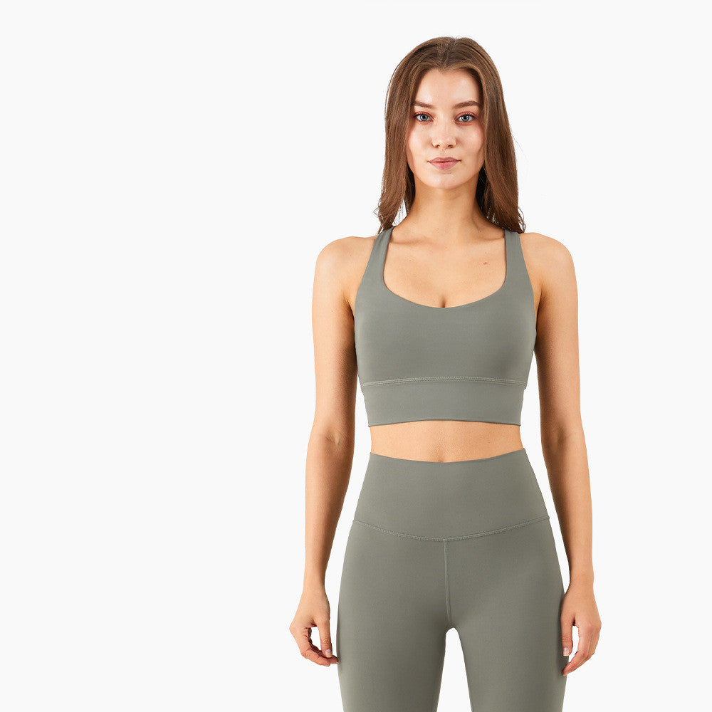 Cross Back Sports Shape Yoga - Leverage On Heroes Women Store