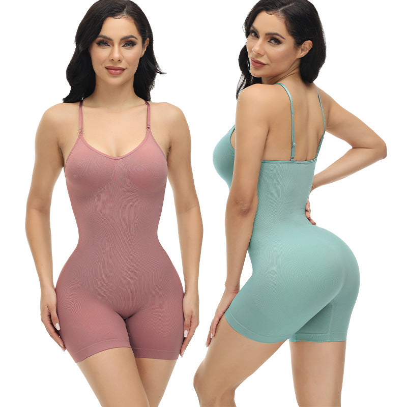 Tummy Control Panty Suspender Seamless Bodysuit - Leverage On Heroes Women Store