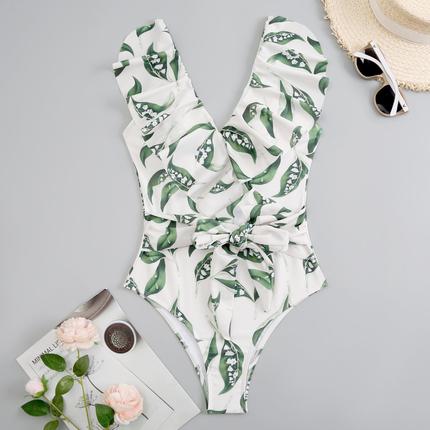 Swimsuit Lace Up Ladies One Piece Bikini - Leverage On Heroes Women Store
