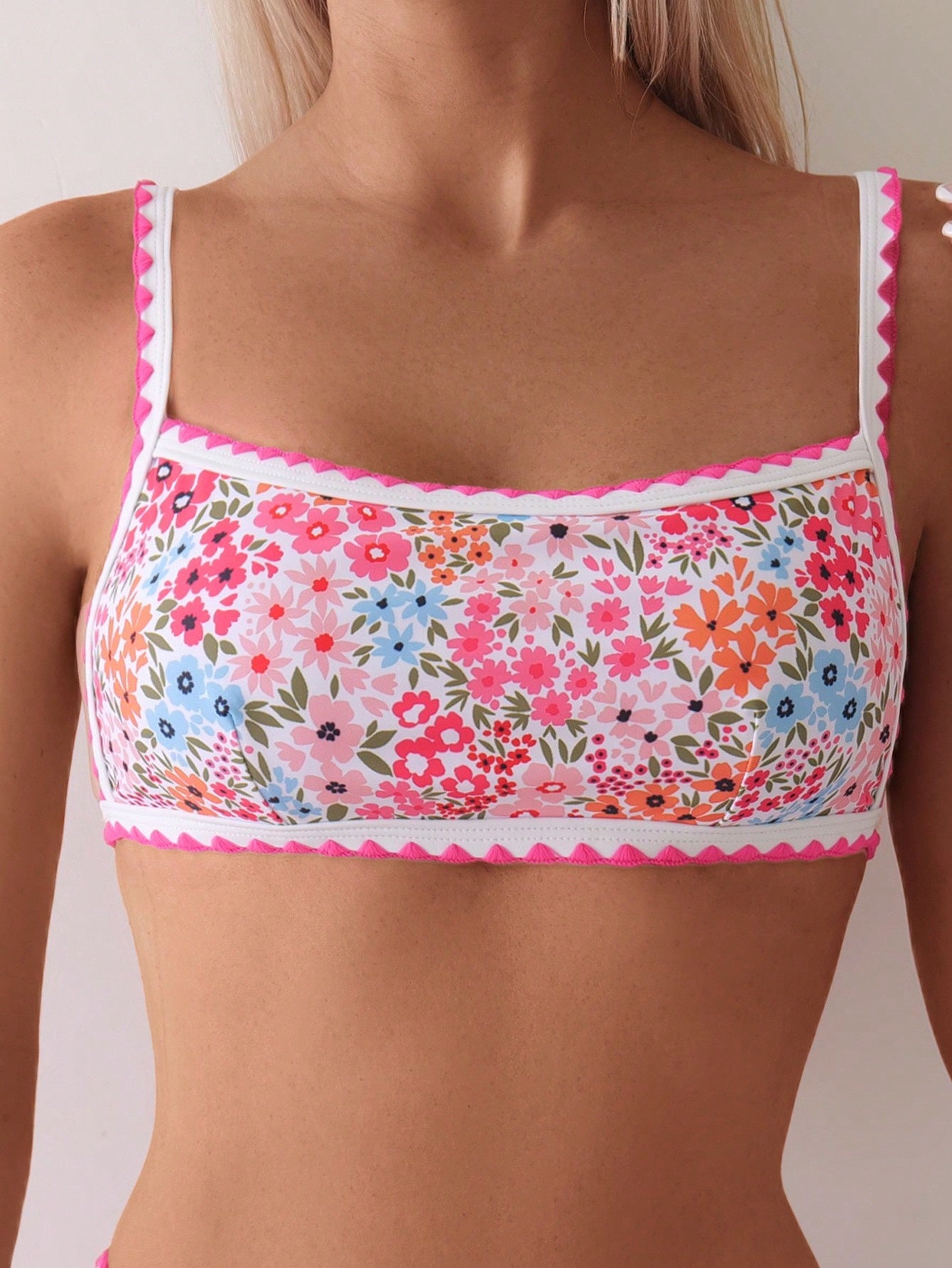 Women's Printed Swimming Lace-up Split Bikini Suit - Leverage On Heroes Women Store