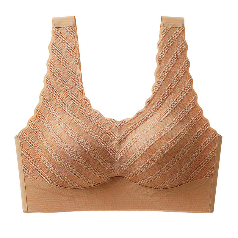 Seamless Back Shaping Bra Women's Small Chest Push Up Summer Thin Lace Bra - Leverage On Heroes Women Store