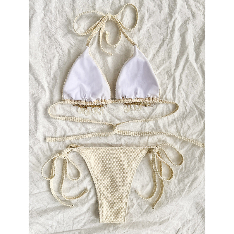 Halter Lace-up Bikini Summer Beach Bikini Women's Swimsuit - Leverage On Heroes Women Store