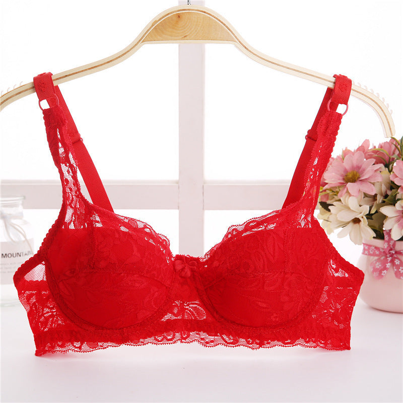 Thin Breathable Plus Size Lace Push Up Adjusting Bra - Leverage On Heroes Women Store