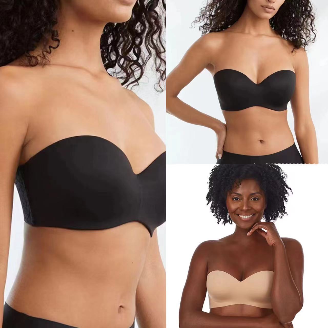 Underwear Seamless Invisible Bra Removable Push Up Thin With Steel Ring - Leverage On Heroes Women Store