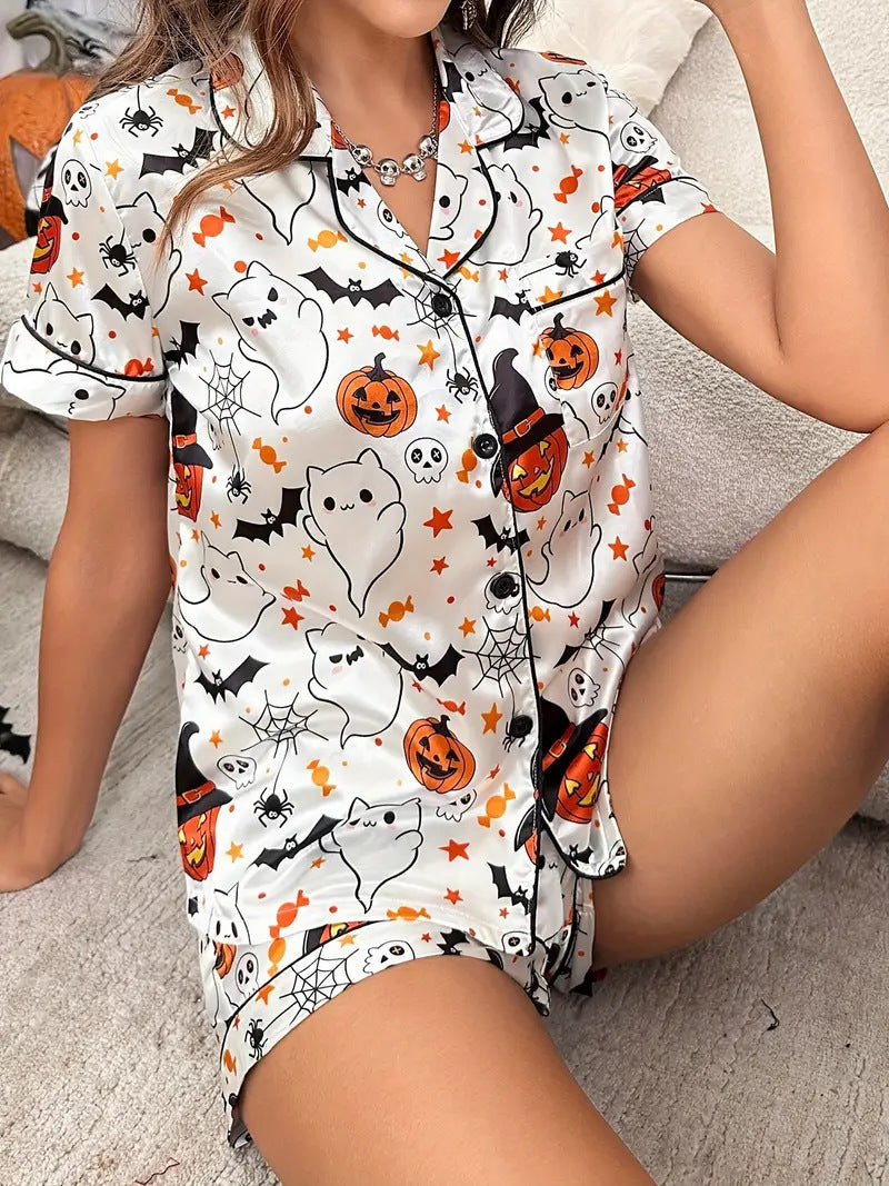 Pajamas Women's Short Sleeve Summer Loungewear - Leverage On Heroes Women Store